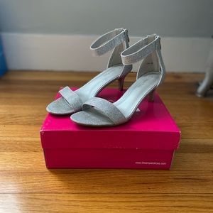 Silver strap sandals